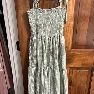 Pinkblush Sage Gingham Maxi Dress
